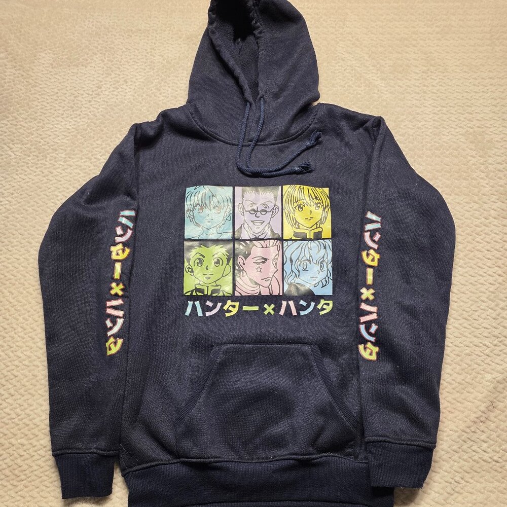 Hunter x Hunter Black Hoodie SZ M Manga Anime Unisex